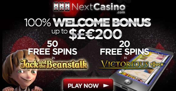 Next Casino 50 or 20 Spins